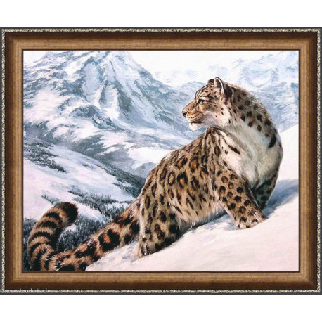 Artibalta Kit Diamant L Opard Des Neiges Snow Leopard Az Au