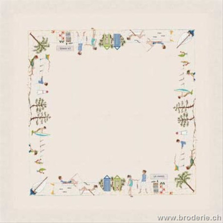 Bonheur des Dames, kit nappe Bord de mer (BD6029)