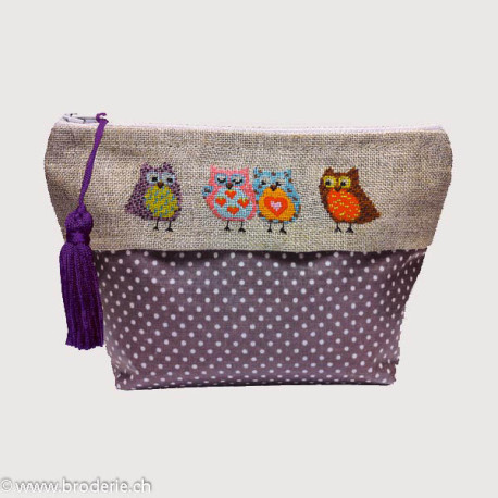 Bonheur des Dames, kit pochette 4 chouettes (BD9018)