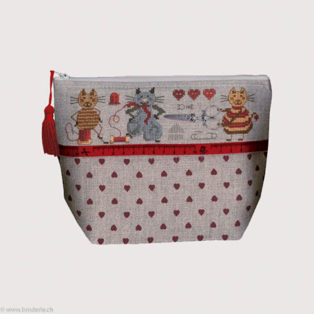 Bonheur des Dames, kit trousse couture chats (BD9046)