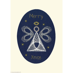 Bothy Threads, kit carte de voeux Christmas Angel (BOXMAS41)