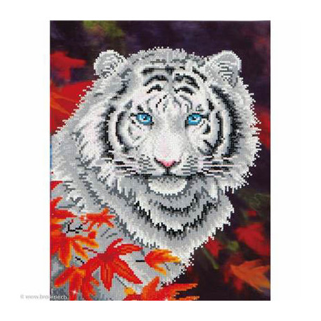 Diamond Dotz, kit diamant niveau 2- TIGRE BLANC (DD7006)