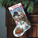 Dimensions Gold, kit Snowman Gathering Stocking (DIM08866)