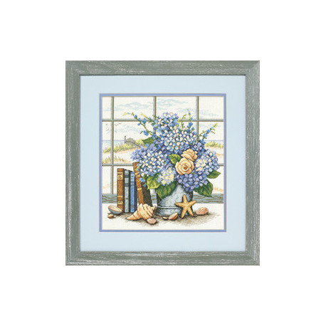 Dimensions, kit Hydrangeas and shells (DIM35166)