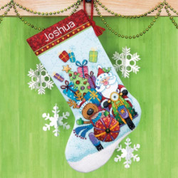 Dimensions, kit Santa's Sidecar Stocking (DIM08867)