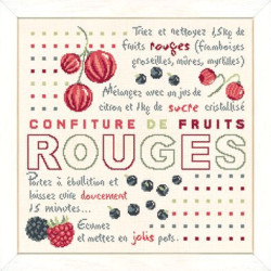 LiliPoints, Grille Gourmandise - Confiture de fruits rouge (G019)