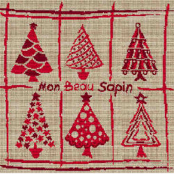 LiliPoints, Grille Mon beau Sapin rouge (R005)