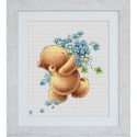 Luca-S, kit Bear with Forget-me-not Flowers (LUCAB1052)