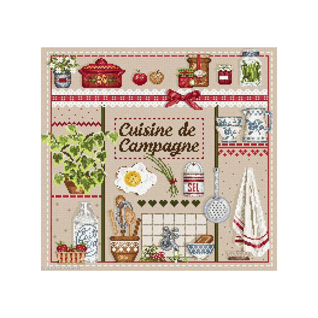 Madame la Fée, grille Cuisine de Campagne (FEE107)