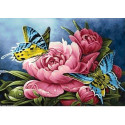 Wizardi, kit diamant Butterflies and Peonies (WIWD2493)