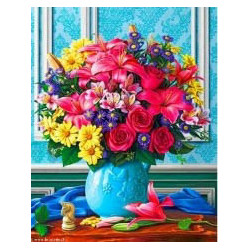 Wizardi, kit diamant Colourful Bouquet (WIWD2520)