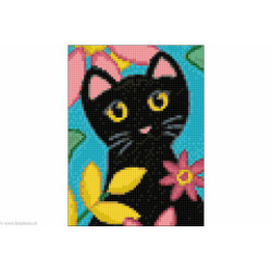 Wizardi, kit diamant Kitty and Flowers (WIWD2359)