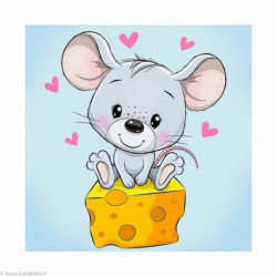 Wizardi, kit diamant Mouse and Cheese (WIWD2534)