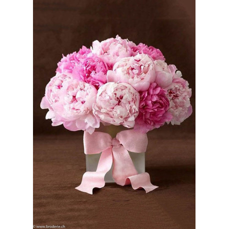 Wizardi, kit diamant Peonies with Ribbon (WIWD003)