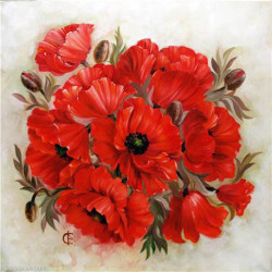 Wizardi, kit diamant Scarlet Poppies (WIWD2470)