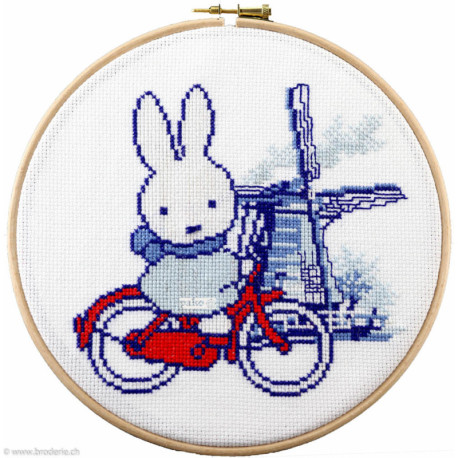 Pako, kit Dick Bruna Miffy à vélo (PA276.040)