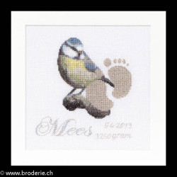 Thea Gouverneur, kit Birth Sampler Mees (G0509)