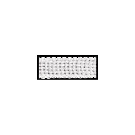 Zweigart, bande à broder Aïda blanc 3cm (7003-1)