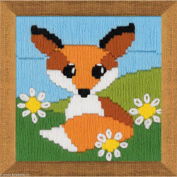 Riolis, kit Fox in Daisies (RI1714)