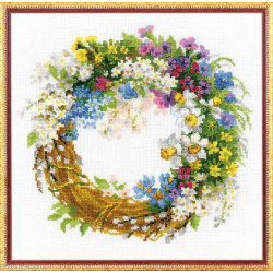 Riolis, kit Wreath with Bird Cherry (RI1536)