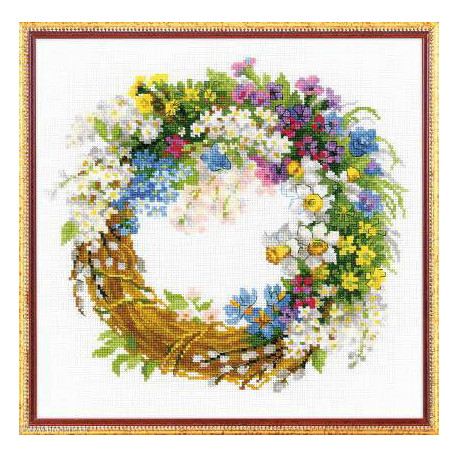 Riolis, kit Wreath with Bird Cherry (RI1536)