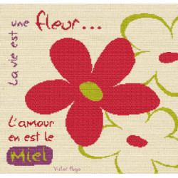 LiliPoints, Grille Bonheur - la vie est une fleur (BN002)