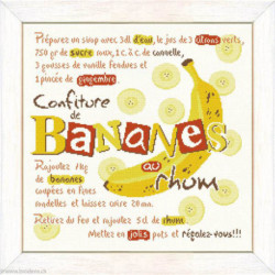 LiliPoints, Grille Gourmandise - Confiture de bananes (G043)