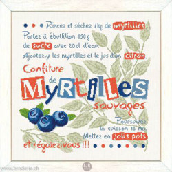 LiliPoints, Grille Gourmandise - Confiture de myrtilles (G049)