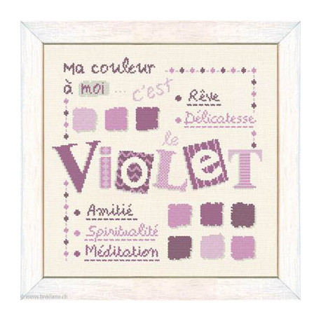 LiliPoints, grille ma couleur - violet (X008)