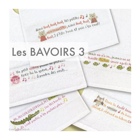 LiliPoints, Grille Naissance - Bavoirs 3 (B028)