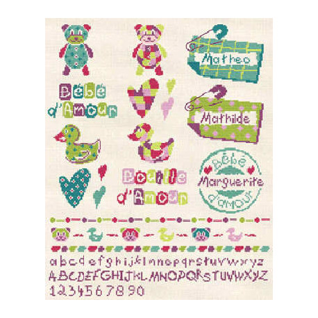 LiliPoints, Grille petits motifs enfants (B010)