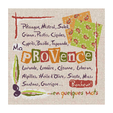LiliPoints, Grille Provence - provence en quelques mots .. (P006)