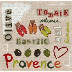 LiliPoints, Grille Provence - tomate et basilic (P005)