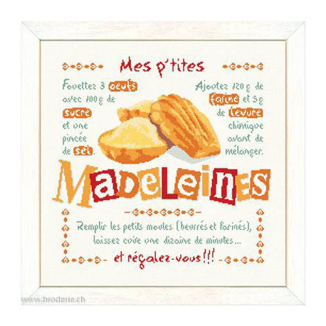 LiliPoints, Grille Gourmandise - Mes p'tites madeleines (G047)