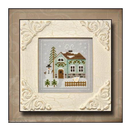 Country Cottage Needleworks, grille Snowman's Cottage (CCNFF3)