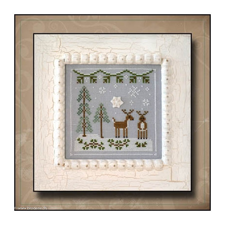 Country Cottage Needleworks, grille Snowy Reindeer (CCNFF8)