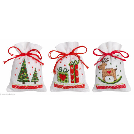 Vervaco, kit 3 sachets Motifs de Noël (PN0188100)