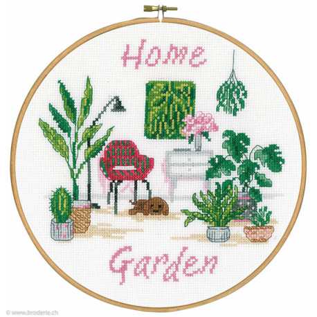 Vervaco, Kit au point compté Home garden (PN0195983)