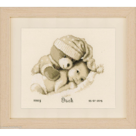 Vervaco, kit Bébé avec nounours (PN0155574)