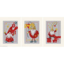 Vervaco, Kit carte de voeux Lutin de Noël lot de 3 (PN0185078)