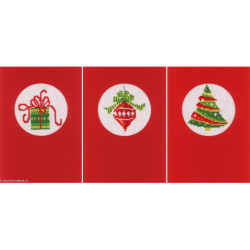 Vervaco, Kit carte de voeux Noël lot de 3 (PN0145622)