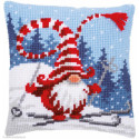 Vervaco, Kit coussin Gnome de Noël en ski (PN0172809)