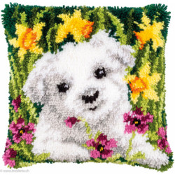 Vervaco, kit coussin Westie & jonquilles (PN0190869)