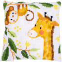 Vervaco, kit coussin Animaux de la jungle (PN0198537)