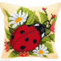 Vervaco, kit coussin au point de croix Coccinelle (PN0008586)