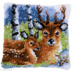 Vervaco, Kit coussin Cerf dans la neige (PN0153593)