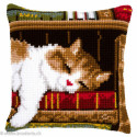 Vervaco, kit coussin Chat dans bilbliothèque (PN0146409)