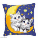 Vervaco, kit coussin Chatons sur la lune (PN0008678)