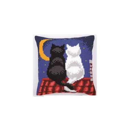 Vervaco, kit coussin Chats dans la nuit (PN0008598)