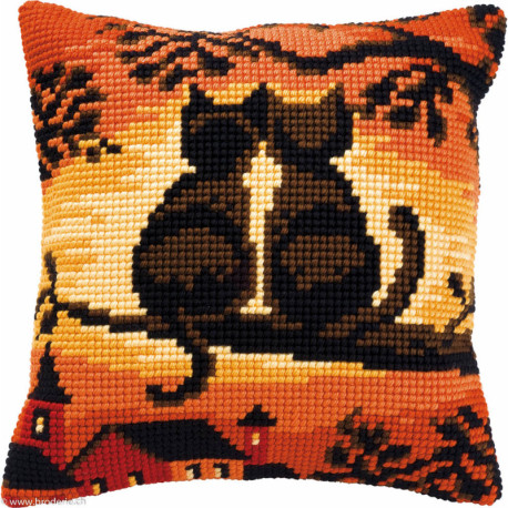 Vervaco, kit coussin Chats sur une tige (PN0008662)